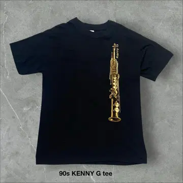 90s KENNY GT 셔츠 재즈 블루스 투어 라이브 밴 티셔츠 음악
