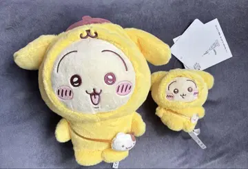 치이카와 산리오 캐릭터즈 토끼 폼폼푸딩 봉제 인형 마스코트