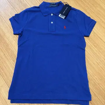 택 포함 새상품! Ralph Lauren 블루 피케 셔츠 반팔 S 사이즈