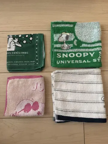 스누피 손수건 4장 세트 SNOOPY