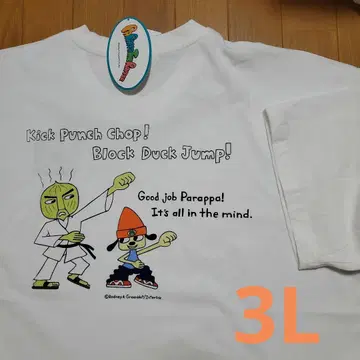 파라파라퍼 티셔츠 3L 사이즈 백 프린트