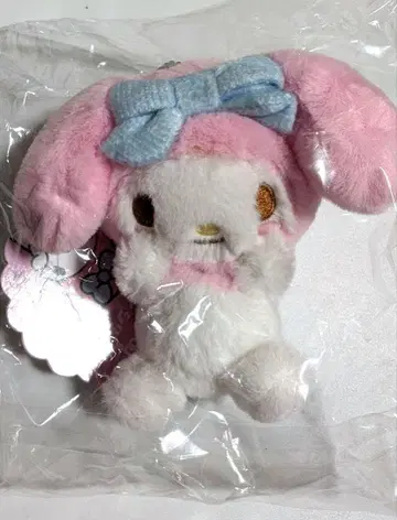 산리오 마이멜로디 뺨 쿵 보아 봉제 인형 큐 리본 마스코트