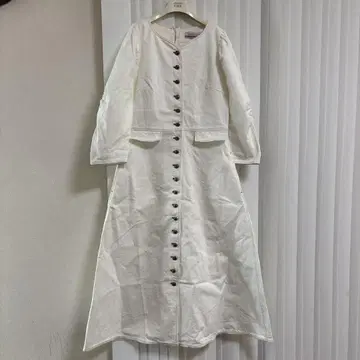 보더스 앳 발코니 데님 롱 원피스