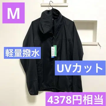 새상품 남성용 경량 발수 후드티 M 사이즈 UV 차단 발수 블랙