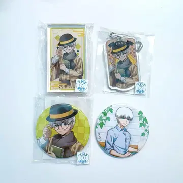 신상품 Dr.STONE 사이온지 깃털 캔뱃지 아크릴 블록 아크링 키링