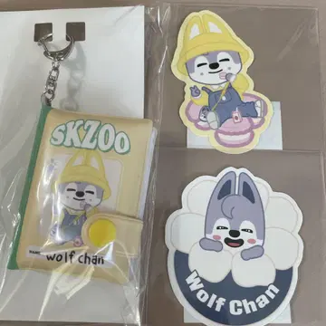 skzoo 온라인 복권 울프 찬 미니 노트 키링 스티커