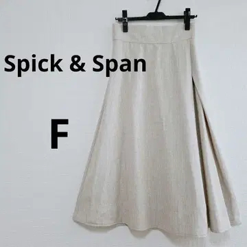 Spick & Span 플레어 스커트 롱 스커트 린넨 혼방 M