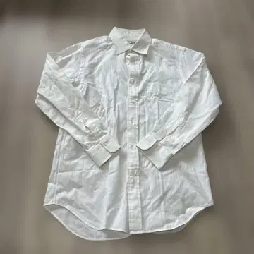 Maker's Shirt 가마쿠라 셔츠 화이트 스트라이프 긴팔 와이셔츠