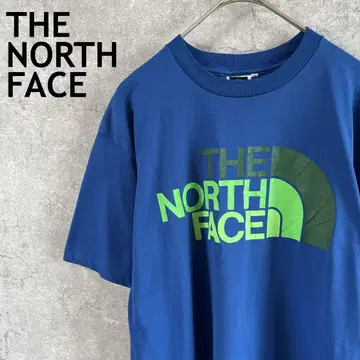 THE NORTH FACE 티셔츠 반팔 블루 계열 S 사이즈 남성용