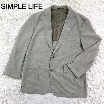 SIMPLE LIFE 모스 그레이 컬러 백 오픈 자켓