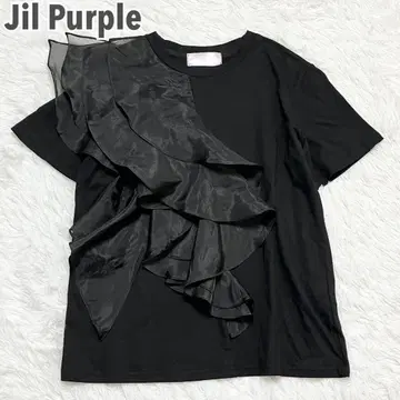 Jil Purple 질 퍼플 티셔츠 티셔츠 프릴
