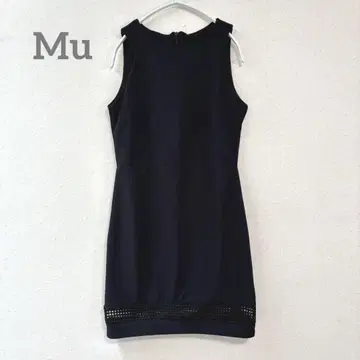 Mu 슬리브리스 원피스 미니 길이 타이트 블랙 새상품급 깔끔 슬림 레그