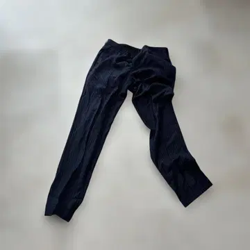 아자부 테일러 네이비 스트라이프 슬랙스 100% 모 네이비 수트 팬츠