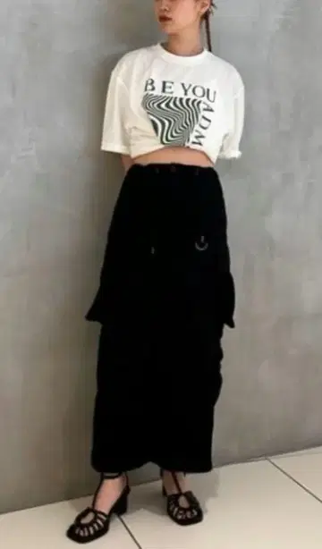 SLY 카고 롱 스커트