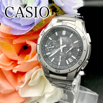 작동 손목시계 CASIO 카시오 데이트 전파 솔라 웨이브 셉터 E02