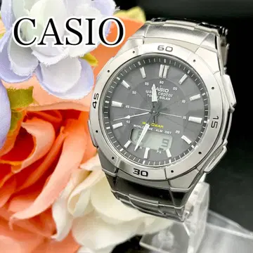 작동 손목시계 CASIO 전파 솔라 카시오 아나데지 남성용 E03