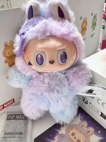 POP MART 몬스터 봉제 인형 labubu LUCK