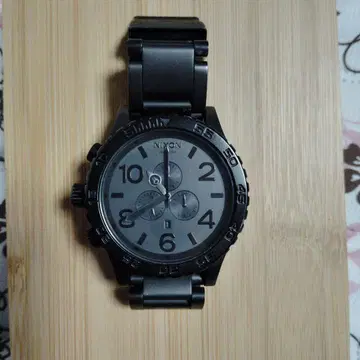 NIXON 아날로그 크로노그래프 손목시계 블랙 THE51-30