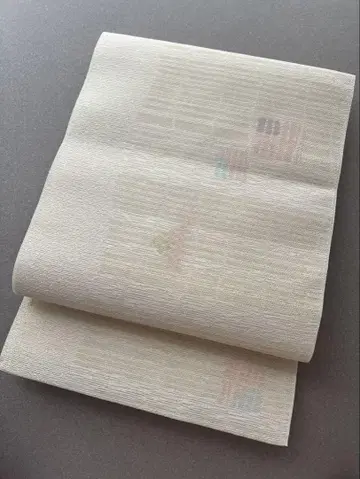 나고야 오비 여름 오비 얇은 천 크림 겐지코
