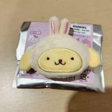 치이카와 산리오 콜라보 토끼 폼폼푸딩 시크릿 헤어 클립
