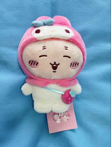 산리오 치이카와 (먼작귀) 콜라보 마이멜로디 게 봉제 인형
