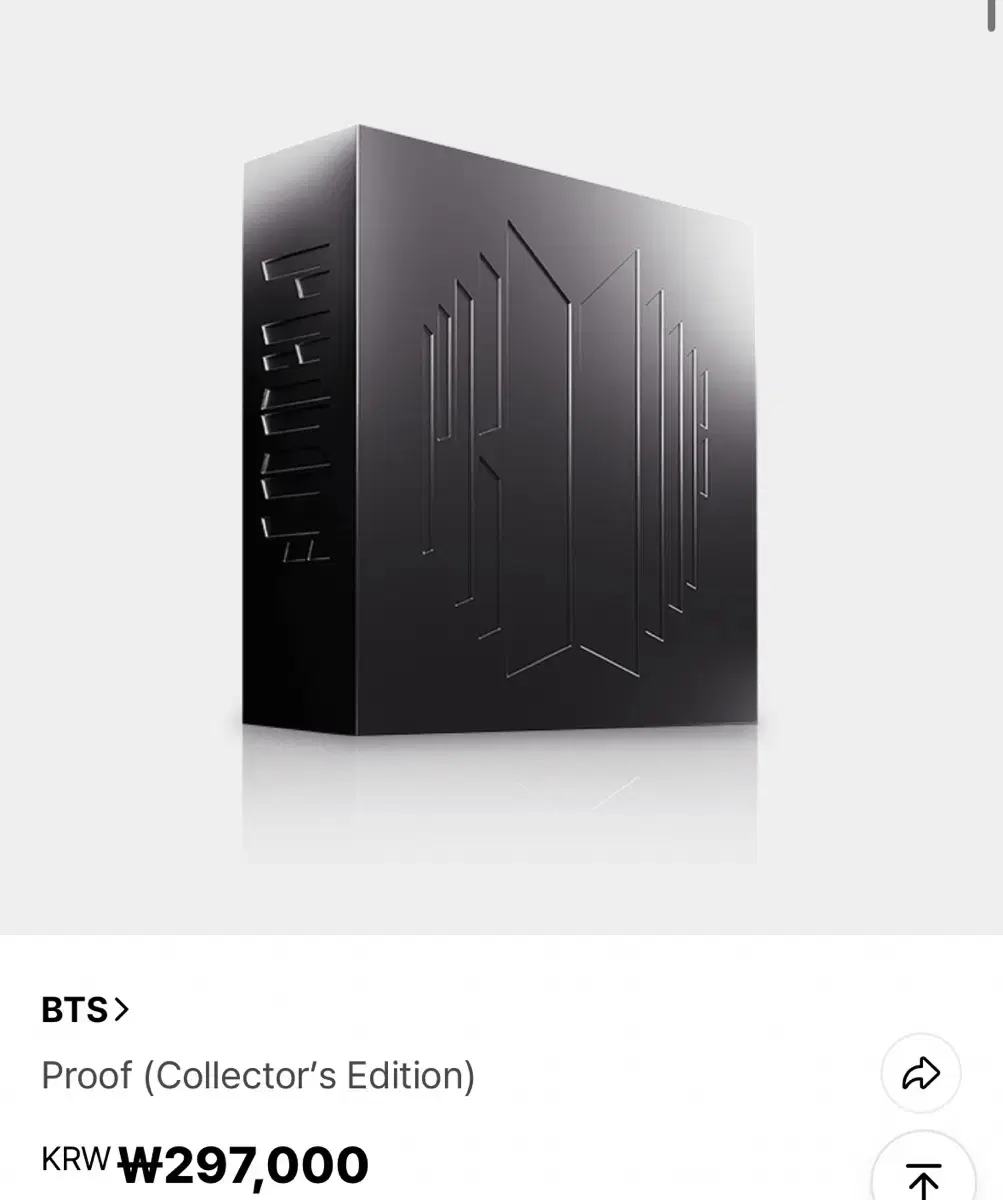 방탄소년단 프루프 콜렉터 에디션 bts proof collector ed