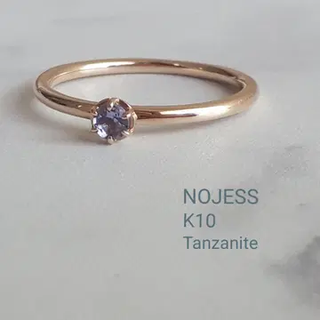 nojess 노제스 K10 탄자나이트 핑키링 스톤 반지