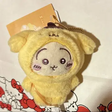 치이카와 산리오 콜라보 토끼 폼폼푸딩 마스코트 홀더