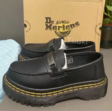 Dr. Martens 블랙 로퍼 통굽 26cm