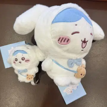 산리오 치이카와 (먼작귀) 콜라보 하치와레 시나몬 롤 봉제 인형 마스코트
