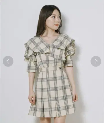 SNIDEL 프릴 미니 원피스 프릴 트렌치 미니 원피스