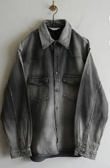 ANCELLM DENIM WESTERNSHIRT BLACK 안셀름