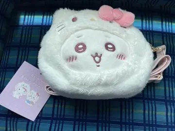 산리오 치이카와 (먼작귀) 콜라보 헬로키티 봉제 인형 숄더백 미니백