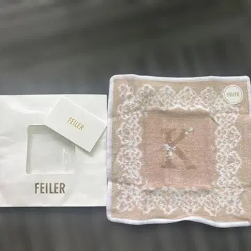 FEILER 손수건 베이지 약 25cm