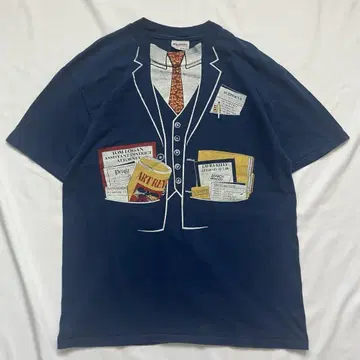 USA제 80년대 티셔츠 L 네이비 LEGAL EAGLES 싱글