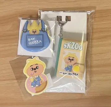 SKZOO 온라인 복권 미니 노트 키링 이름 배지 한쿼카