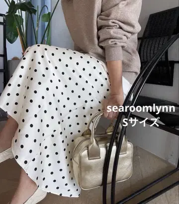 searoomlynn 시루무린 도트 새틴 머메이드 스커트