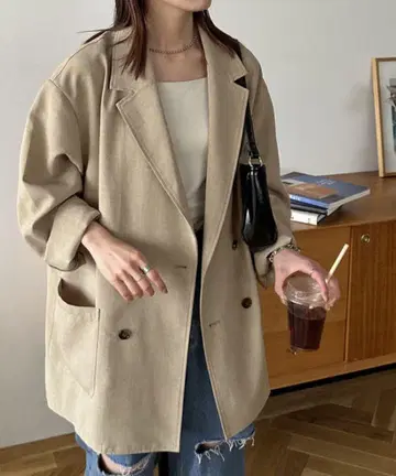 DISCOAT 디스코트 테크 린넨 빅 셔츠 자켓