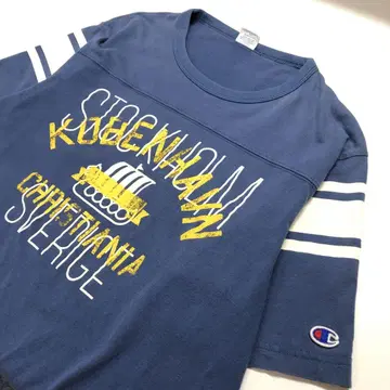 Champion 스톡홀름 반팔 티셔츠 블루 남성용 L