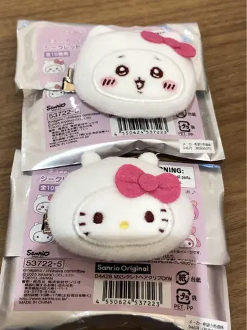 치이카와 산리오 시크릿 헤어 클립 치이카와 키티