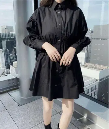 셔츠 원피스 mavimoon 블랙