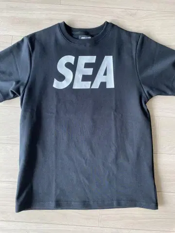 WIND AND SEA 블랙 티셔츠 M 사이즈 BLACK 추첨 완판