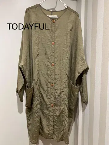 TODAYFUL 새틴 롱 셔츠 스프링 코트