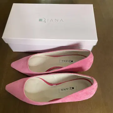 DIANA 핑크 스웨이드 펌프스