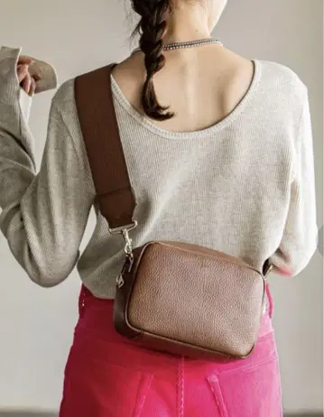 새상품급 ch!iii Widebelt Boston 브라운