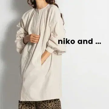 C11448 niko and ... 개더 튜닉 블라우스