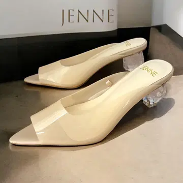 JENNE 클리어 크리스탈 뮬 23~24cm