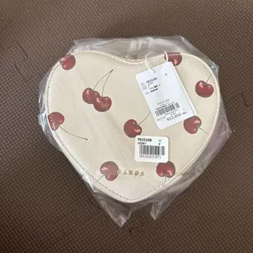 RANDA 2WAY 체리 프린트 하트 백 아이보리