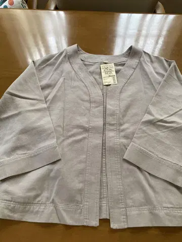 미사용 새상품 MUJI 무인양품 가디건 실버 그레이 ONE SIZE