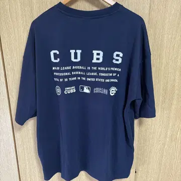 3L 새상품 시카고 컵스 CUBS 네이비 티셔츠